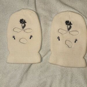 White rose ski masks